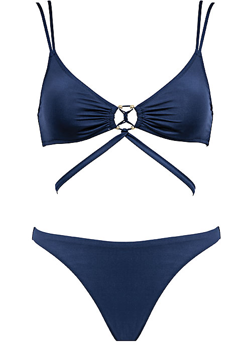 Watercult Summer Solids Deep Ink Bikini SideZoom 4