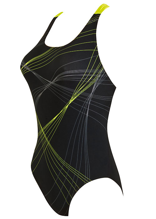 Zoggs Active Sport Sydney Flyback Swimsuit  SideZoom 2