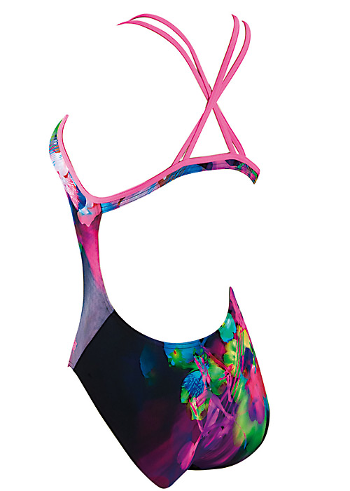 Zoggs Flower Freeze Twin Back Swimsuit SideZoom 3