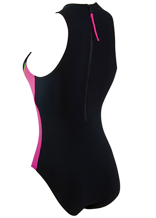 Zoggs Kiola Zip Back Swimsuit SideZoom 3