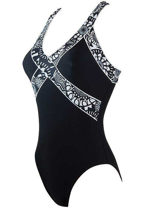 Zoggs Optic Chic Crossback Swimsuit SideZoom 3