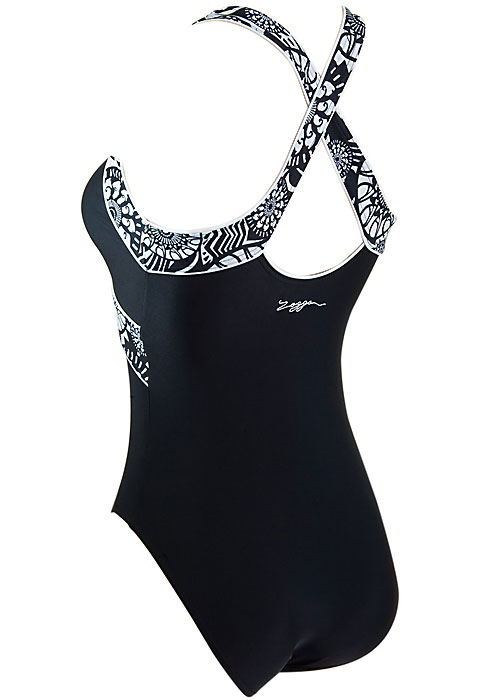 Zoggs Optic Chic Crossback Swimsuit BottomZoom 2