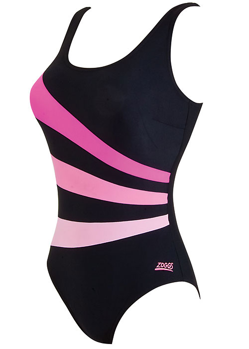 Zoggs Water Rose Sandon Scoopback Swimsuit SideZoom 2